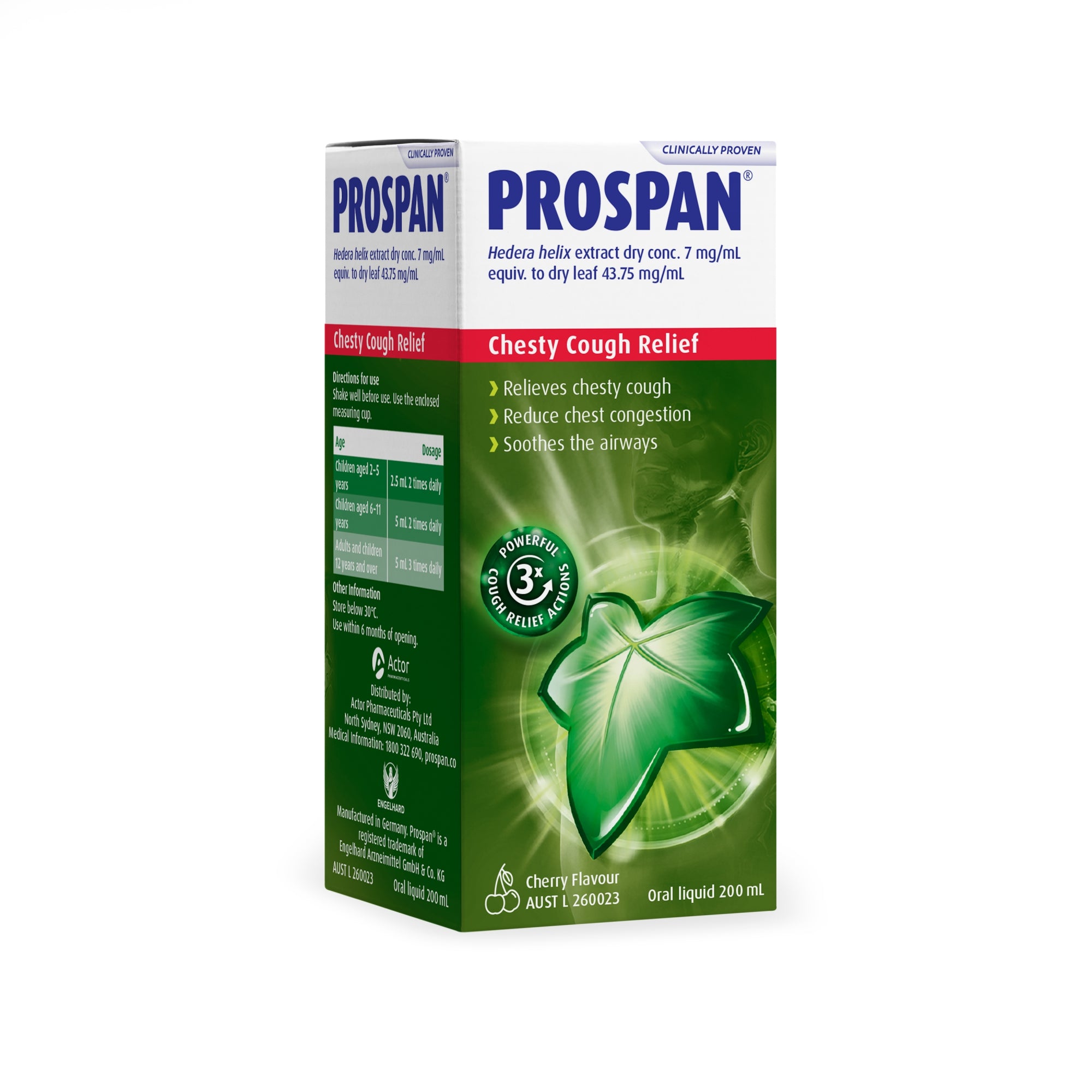 SFI Health Prospan Chesty Cough Relief Cherry Flavour Oral Liquid 200ml
