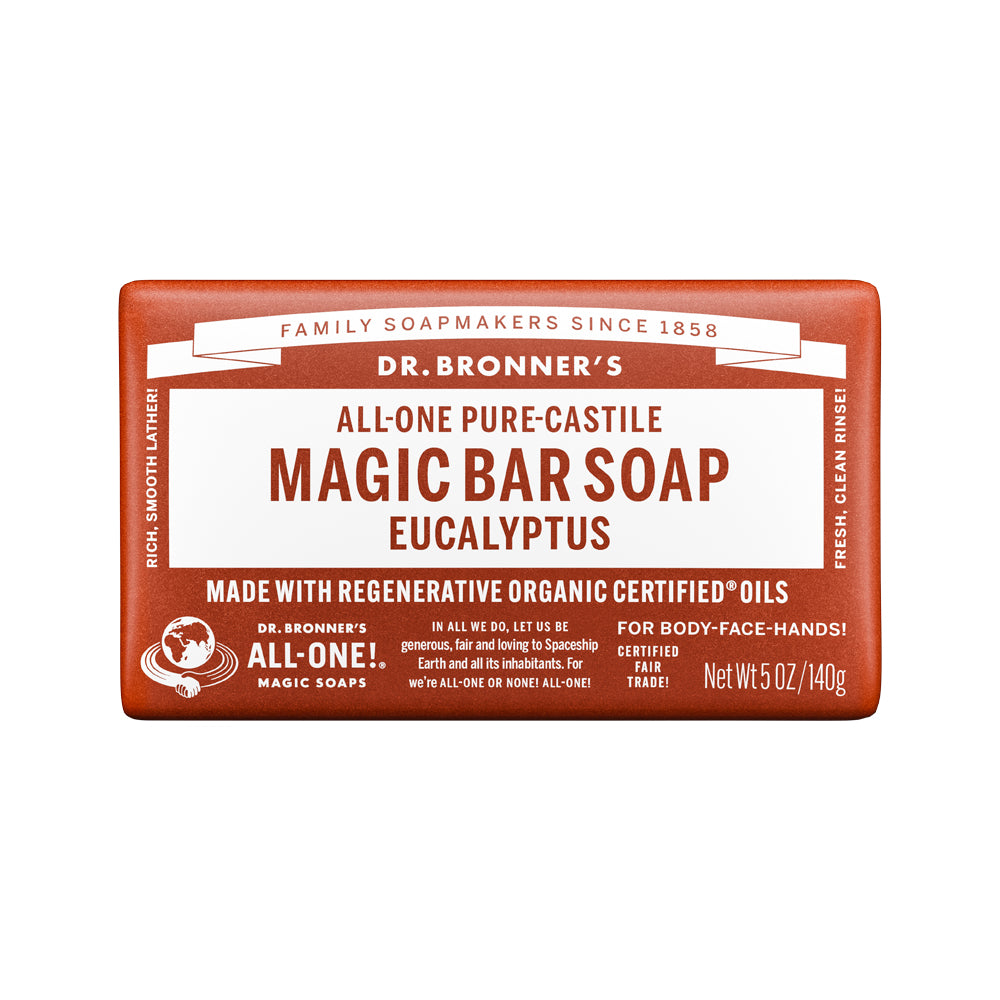 Dr. Bronner's All-One Pure-Castile Magic Bar Soap Eucalyptus