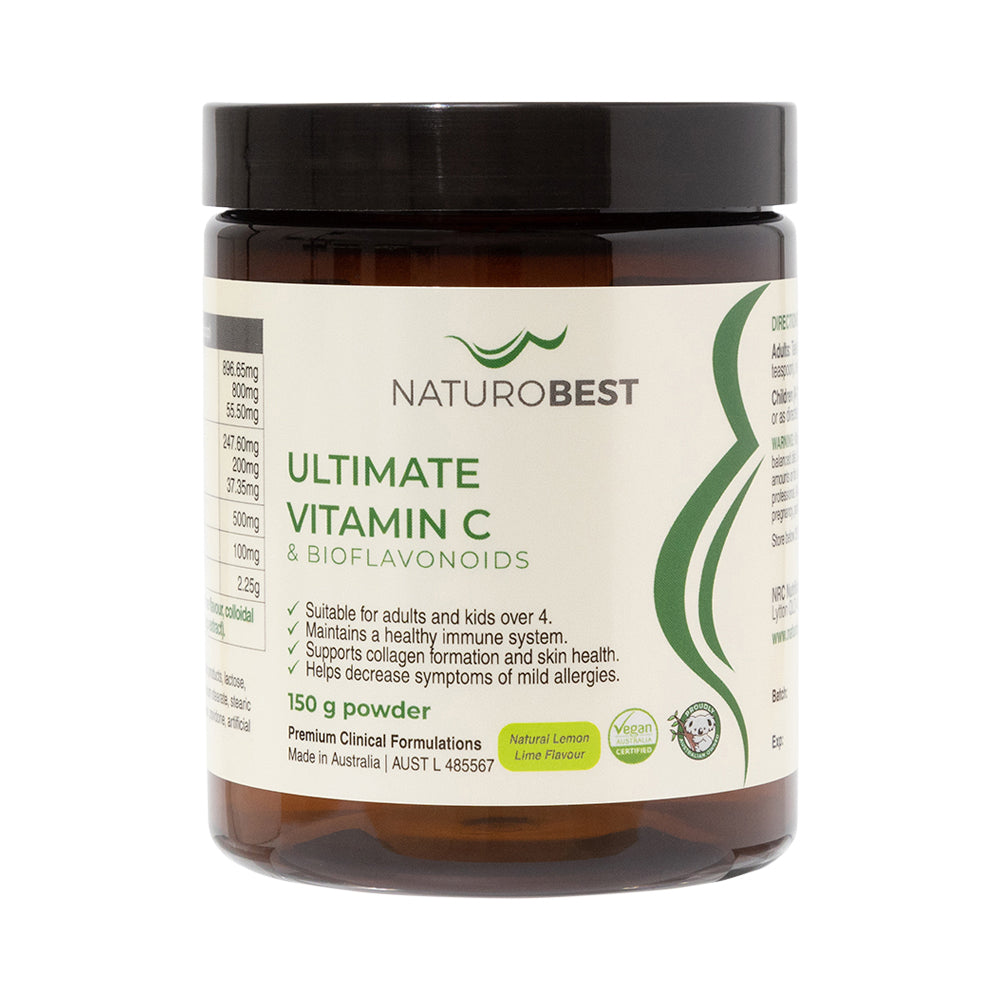 NaturoBest Ultimate Vitamin C & Bioflavonoids Lemon Lime Flavour