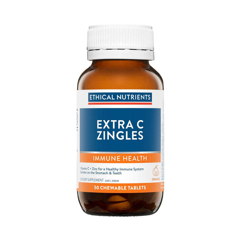 Ethical Nutrients Extra C Zingles Orange | Chewable Vitamin C