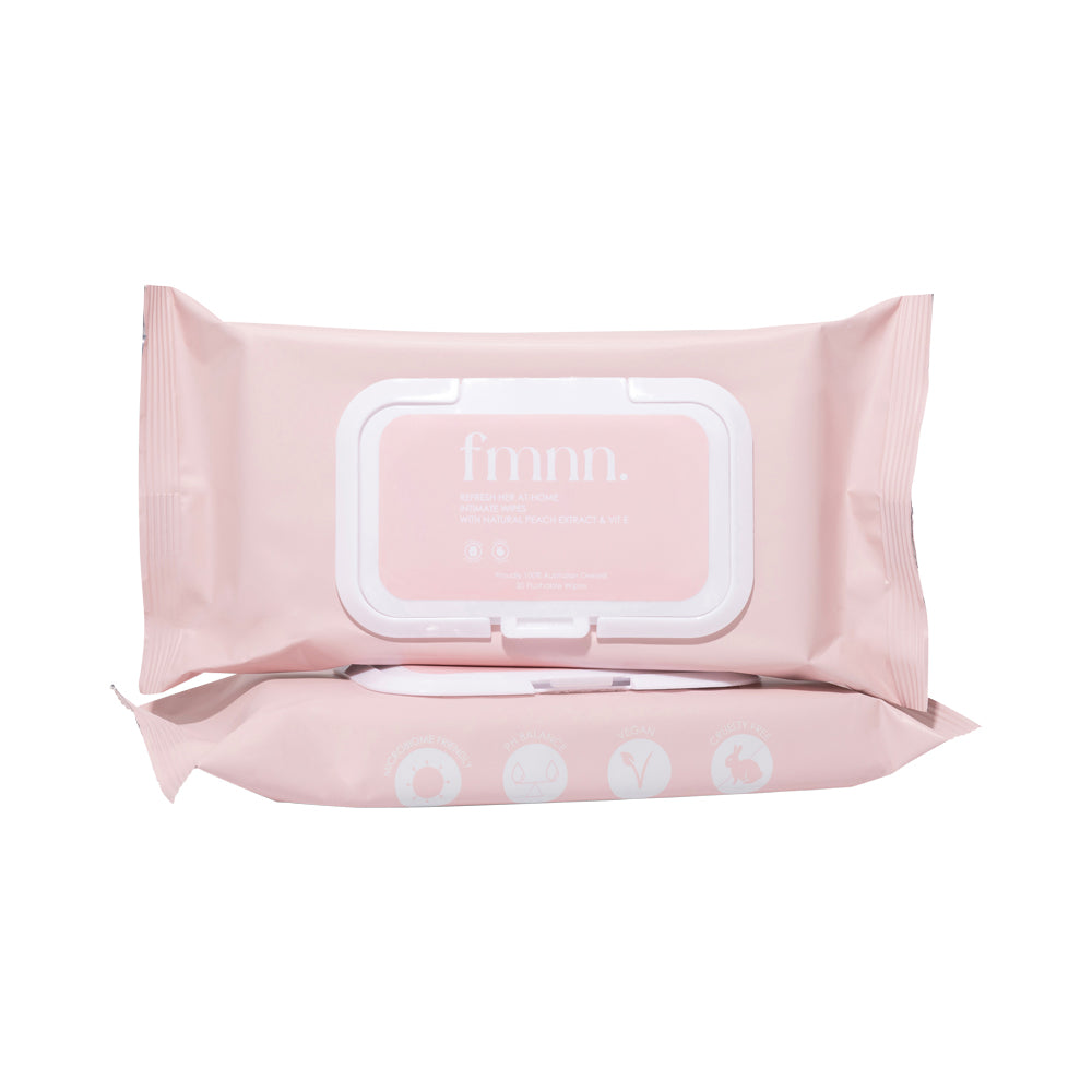 fmnn. Refresh Her At-Home Intimate Wipes Peach 30 Pack