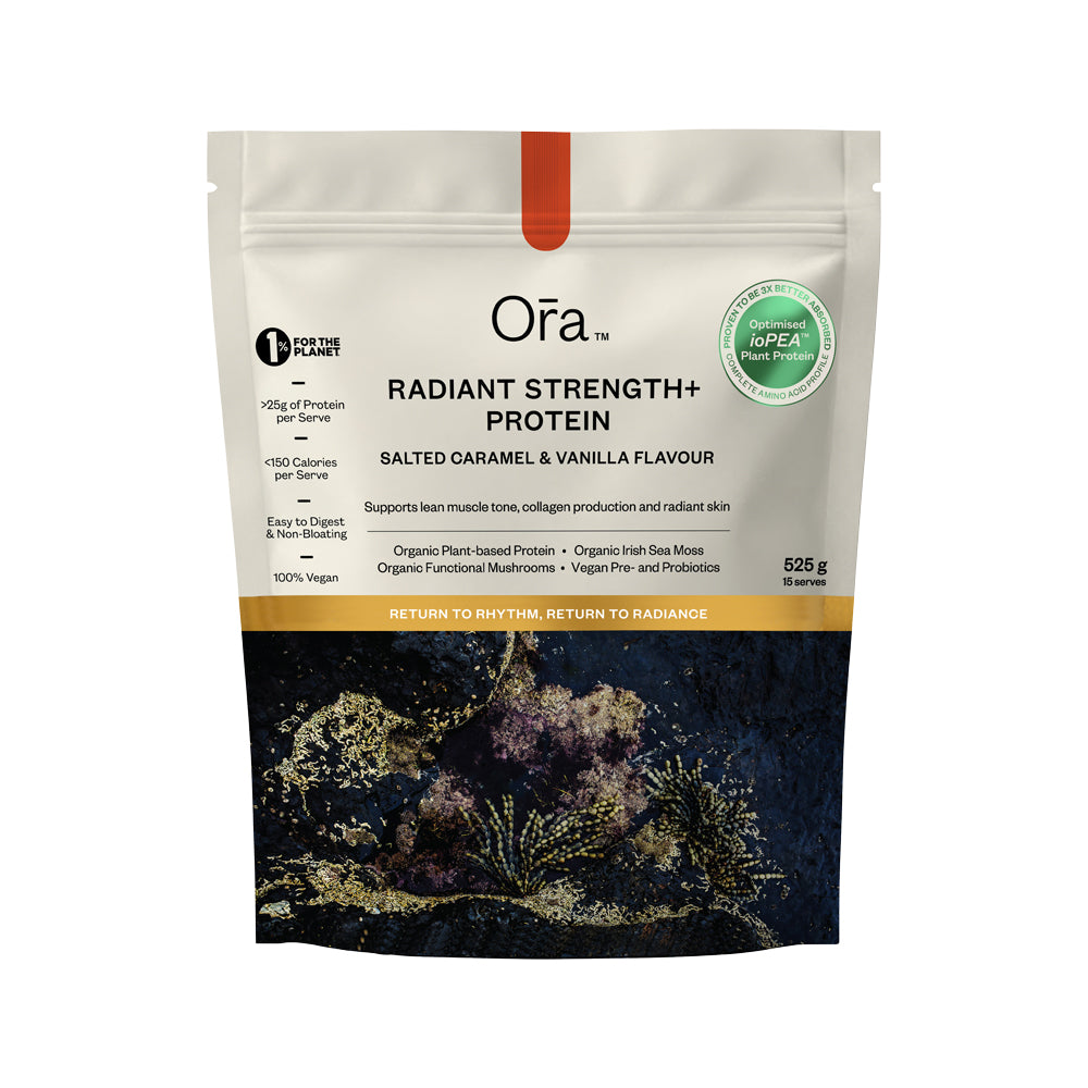 Ora Radiant Strength+ Protein Salted Caramel & Vanilla 525g