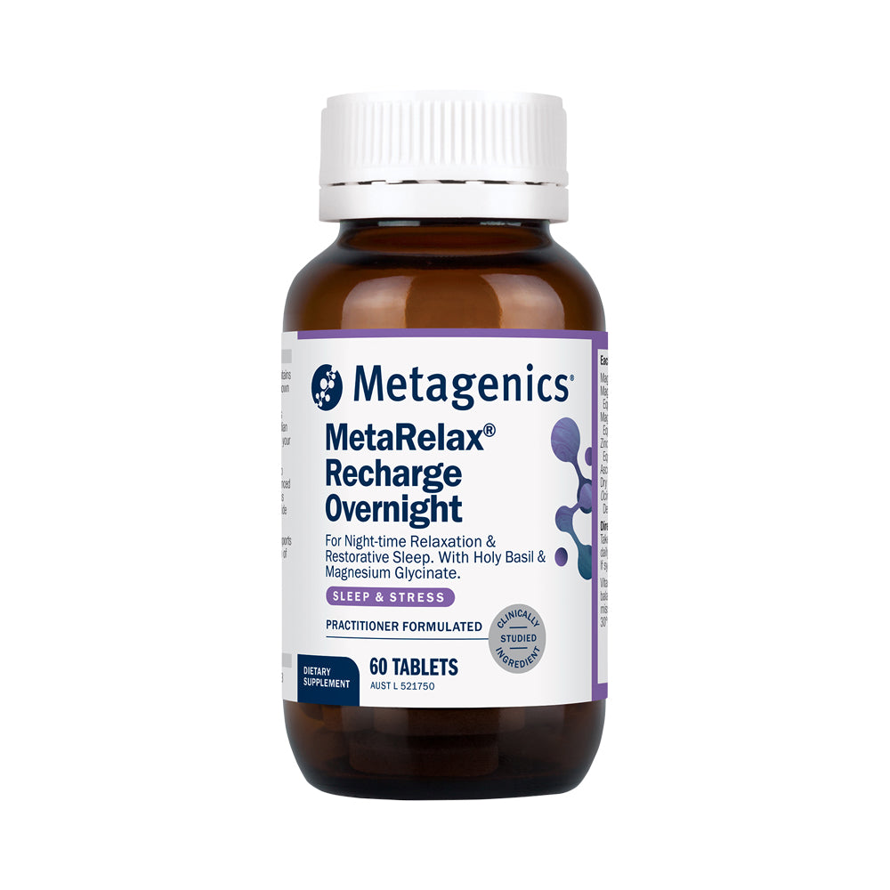 Metagenics MetaRelax Recharge Overnight 60 Tablets