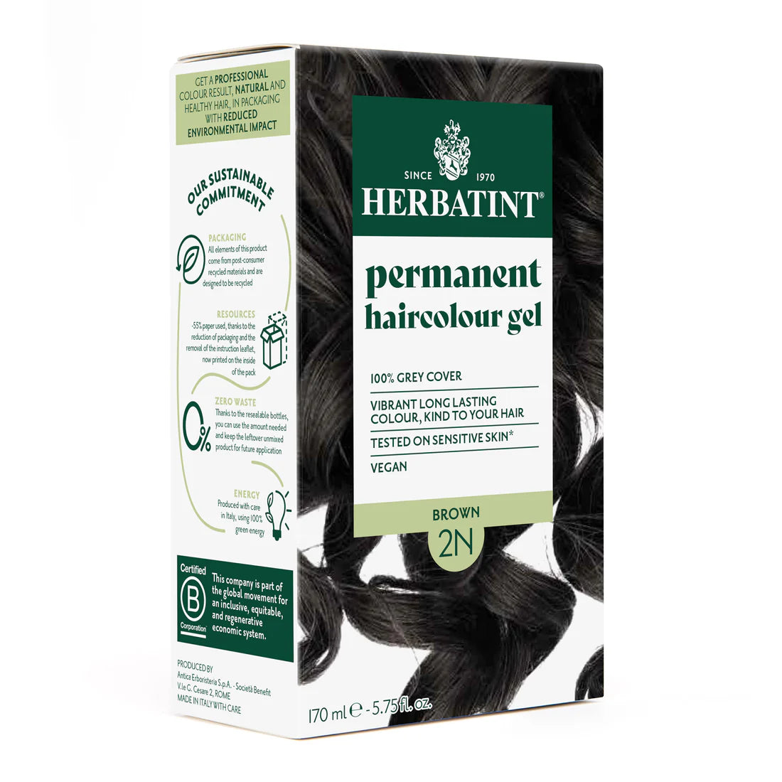 Herbatint - Permanent Haircolor Gel (2N - Brown)
