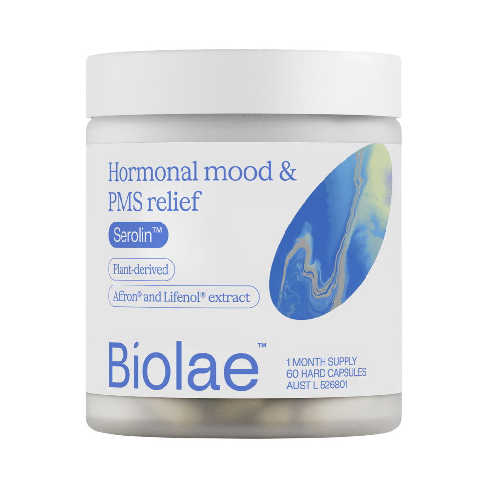 Biolae Serolin Hormonal Mood &
PMS Relief 60's