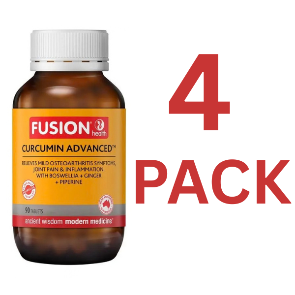 Fusion Health - Curcumin Advanced 90 Tablets - 4 Pack - $47.00 each