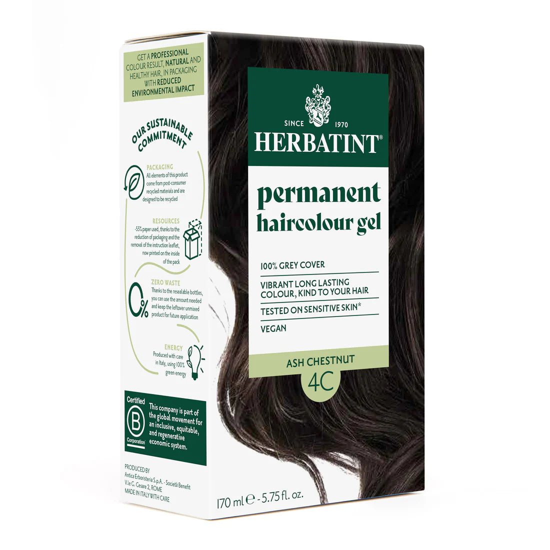 Herbatint - Permanent Haircolor Gel (4C - Ash Chestnut)