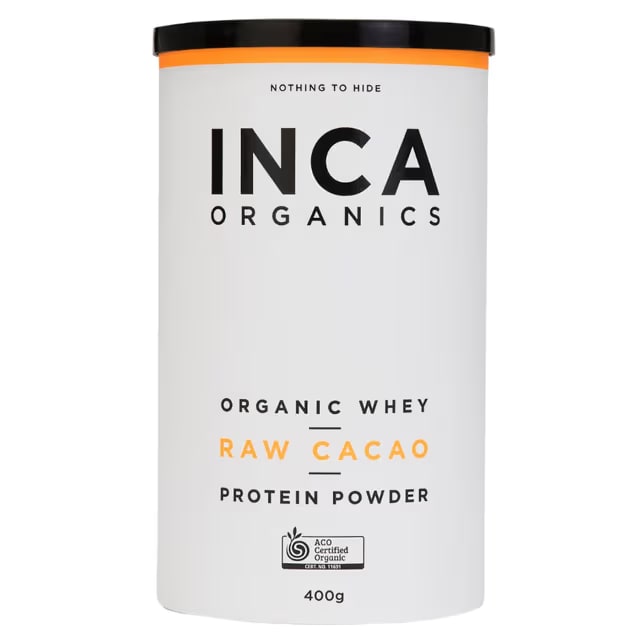 INCA Organics - Organic Whey Protein Raw Cacao 400g