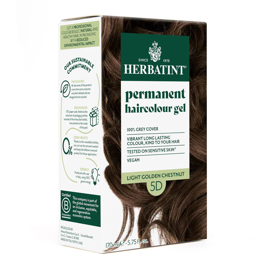 Herbatint - Permanent Haircolor Gel (5D - Light Golden Chestnut)