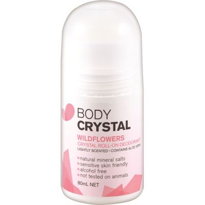 Body Crystal - Crystal Deodorant Roll-On Wildflowers