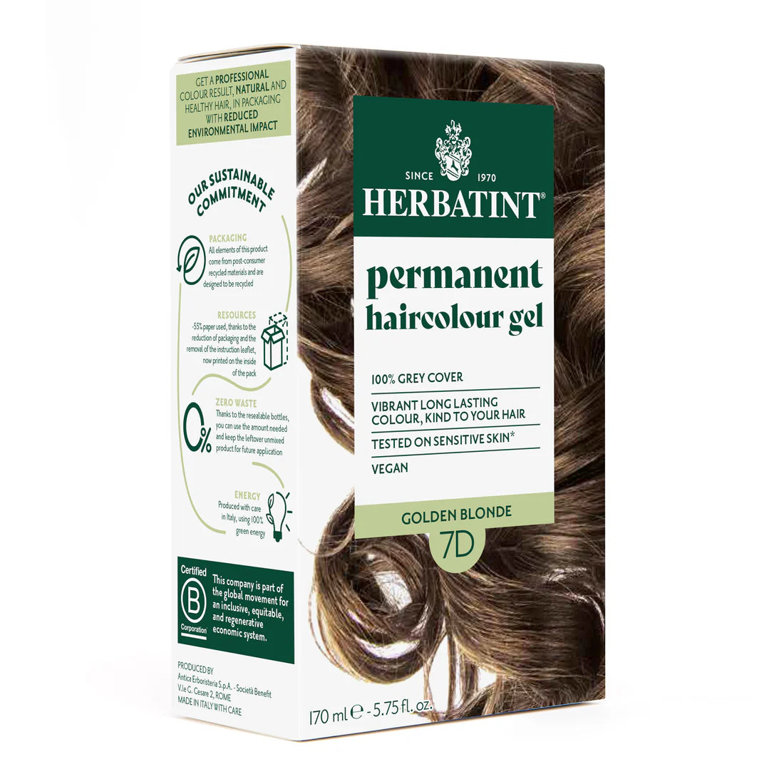 Herbatint - Permanent Haircolor Gel (7D - Golden Blonde)