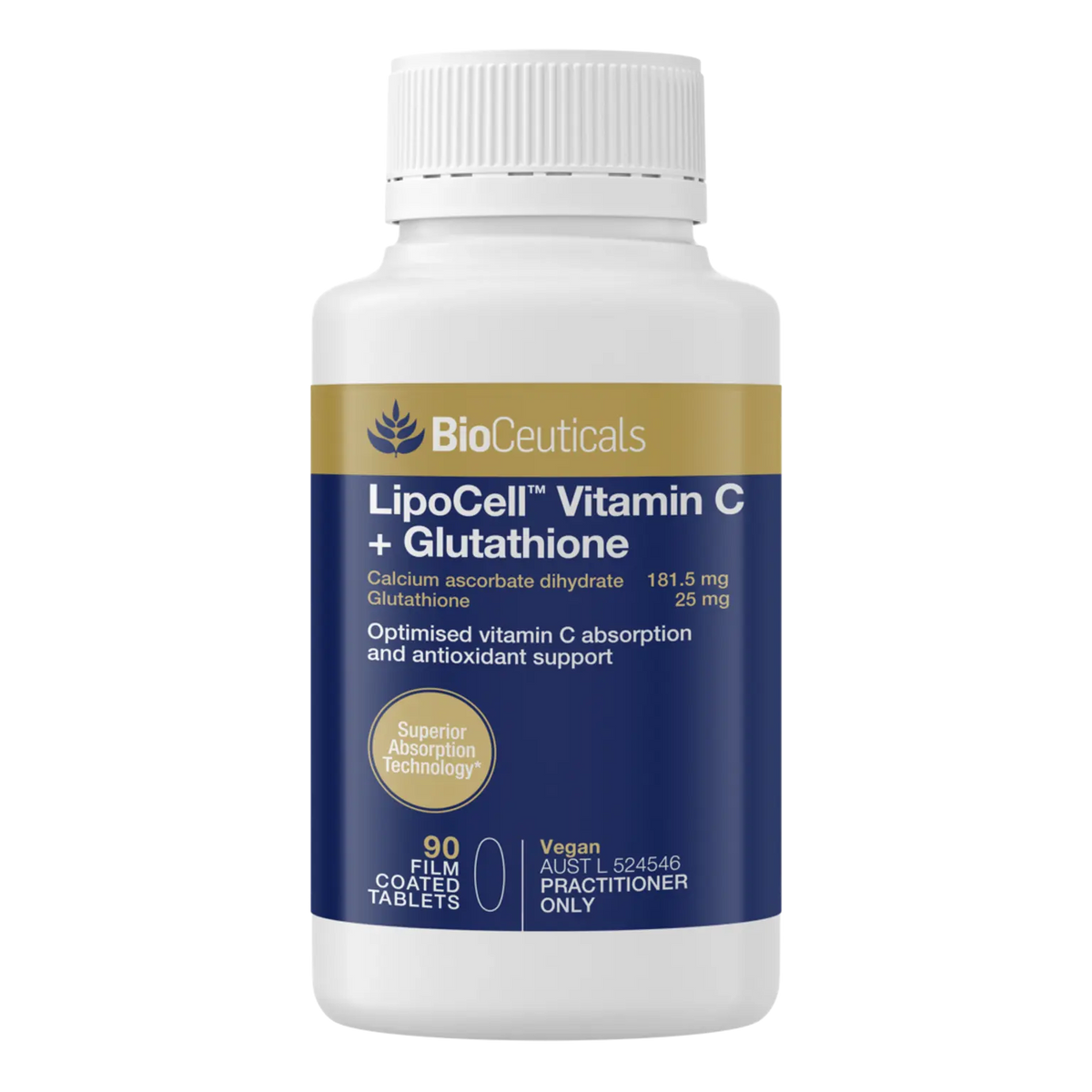 Bioceuticals LipoCell Vitamin C + Glutathione 90's