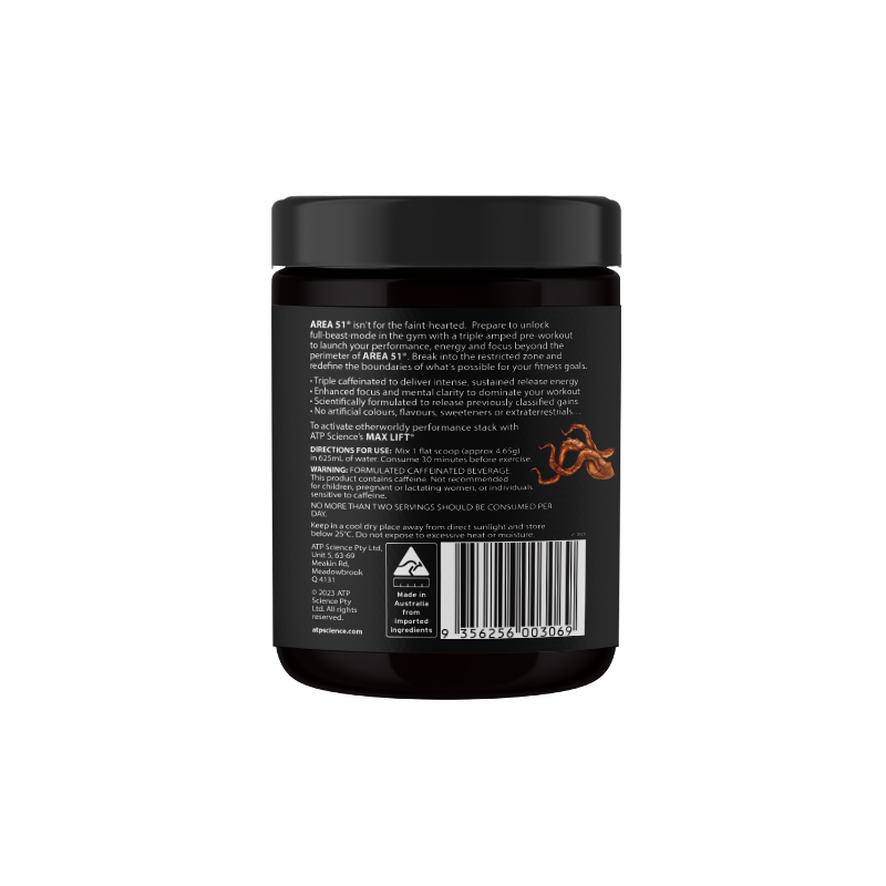 ATP Science - Area 51 Pre Workout Frozen Cola - 10 serves