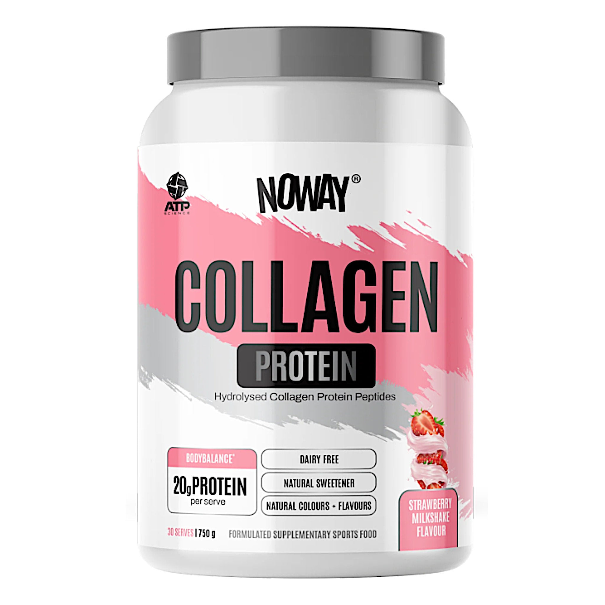 ATP Science - NOWAY Collagen Protein Strawberry Milkshake