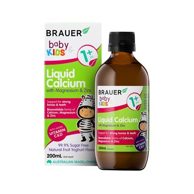 BRAUER BABY KIDS LIQ CALCIUM WITH MAGNESIUM AND ZINC 200ML