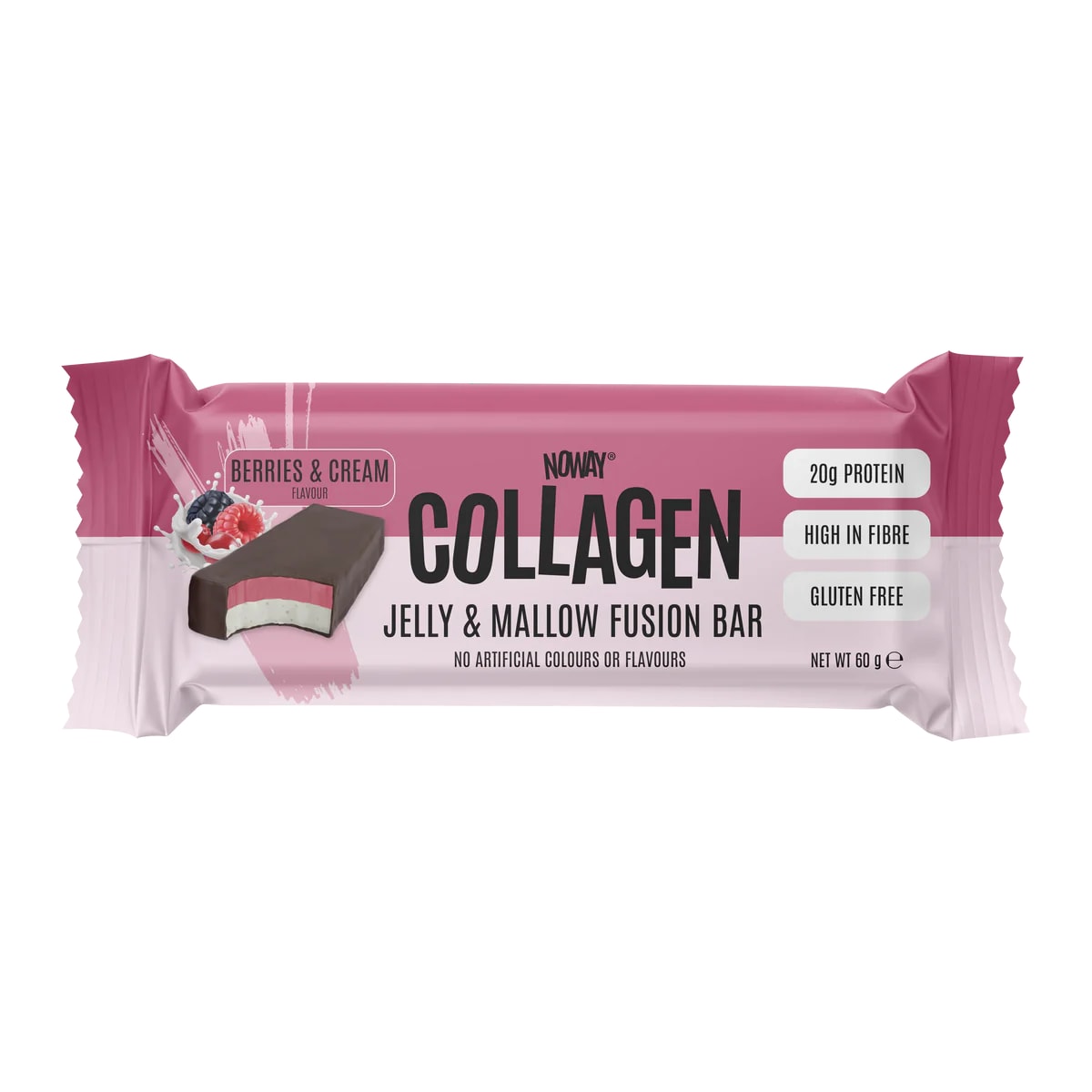 ATP Science - NOWAY Collagen Jelly & Mallow Fusion Bar Berries & Cream