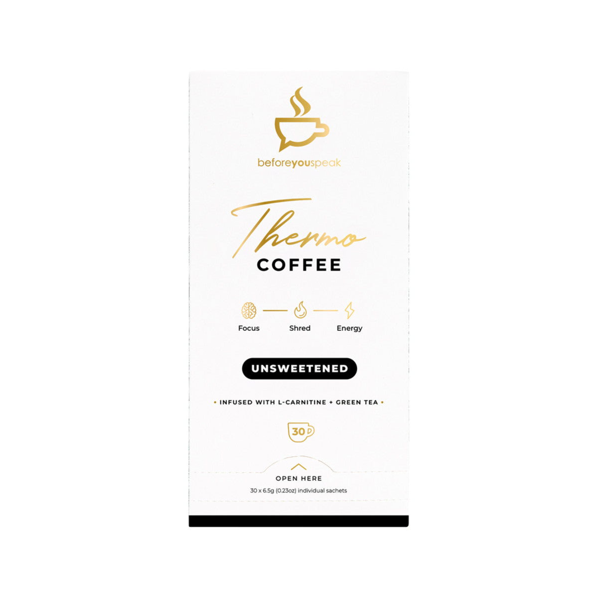Before You Speak - Thermo Coffee Unsweetened