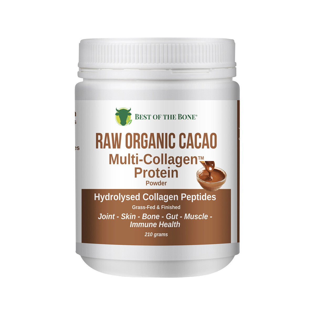Best of the Bone - Multi-Collagen Protein Powder Raw Organic Cacao