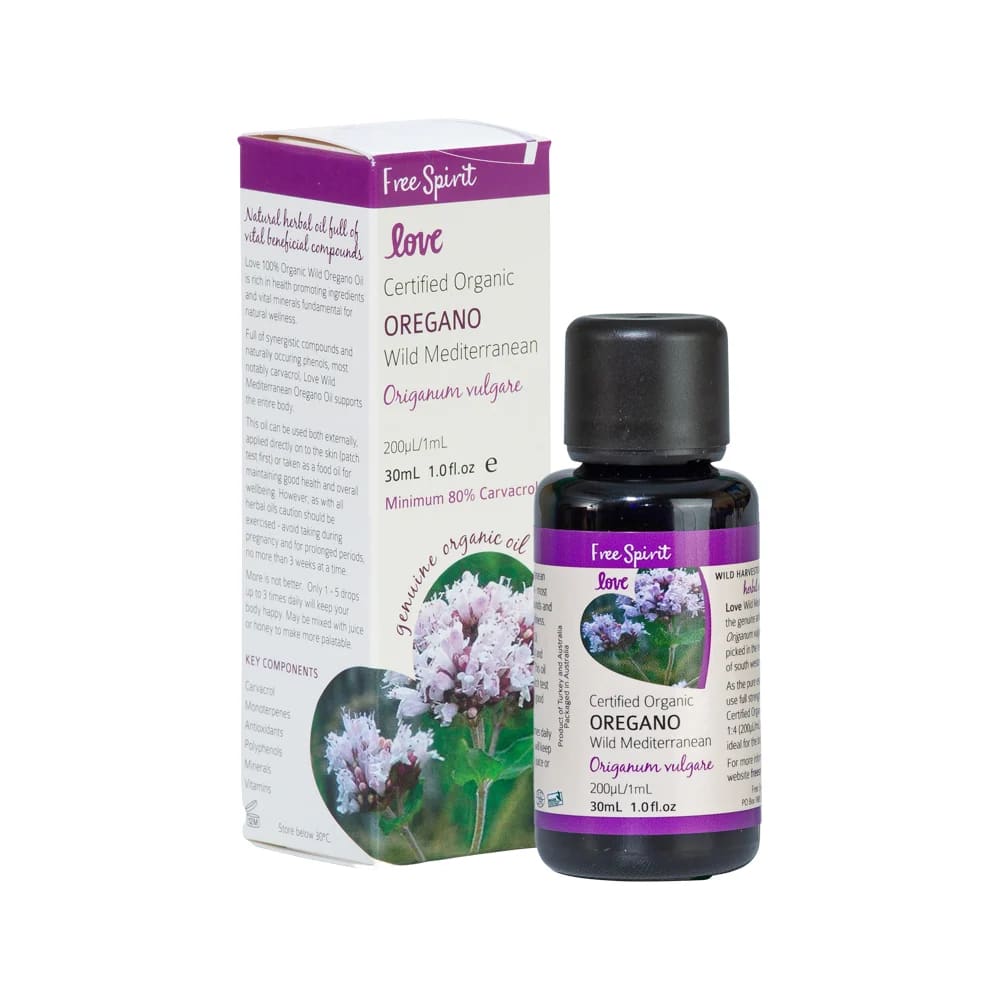 Byron Bay (Free Spirit) - Love Oils Organic Oregano (Wild Mediterranean) Oil