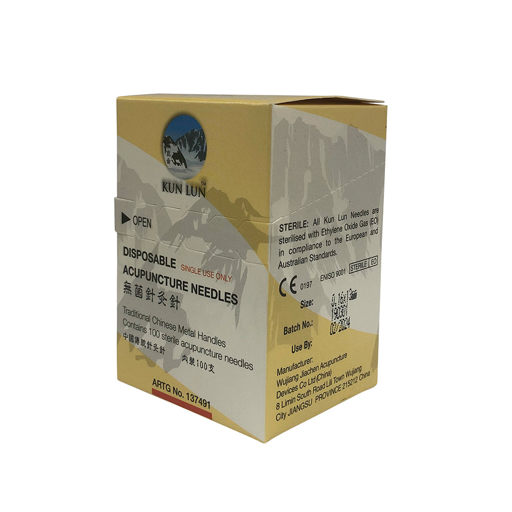 Cathay Herbal - Kun Lun Disp Needle 0.16x13mm (w Guide) 100Pk
