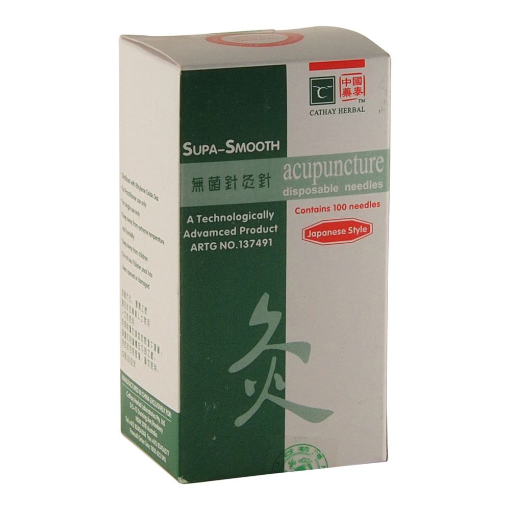 Cathay Herbal - SupSmooth Disp Needle 0.18x40mm w Guide 100Pk