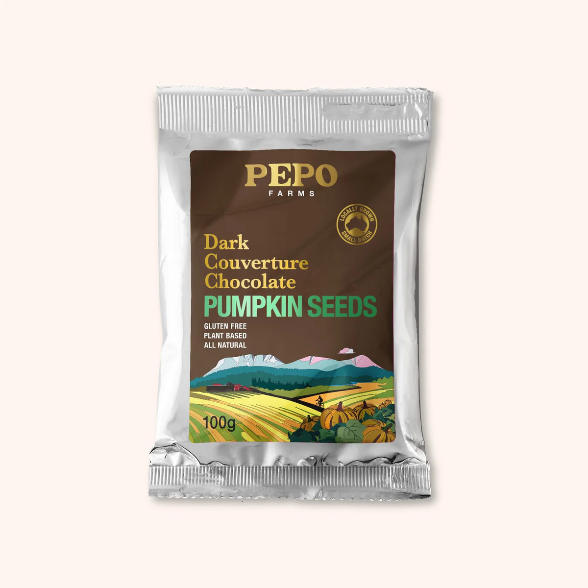 Pepo Farms Dark Chocolate Pumpkin Seeds