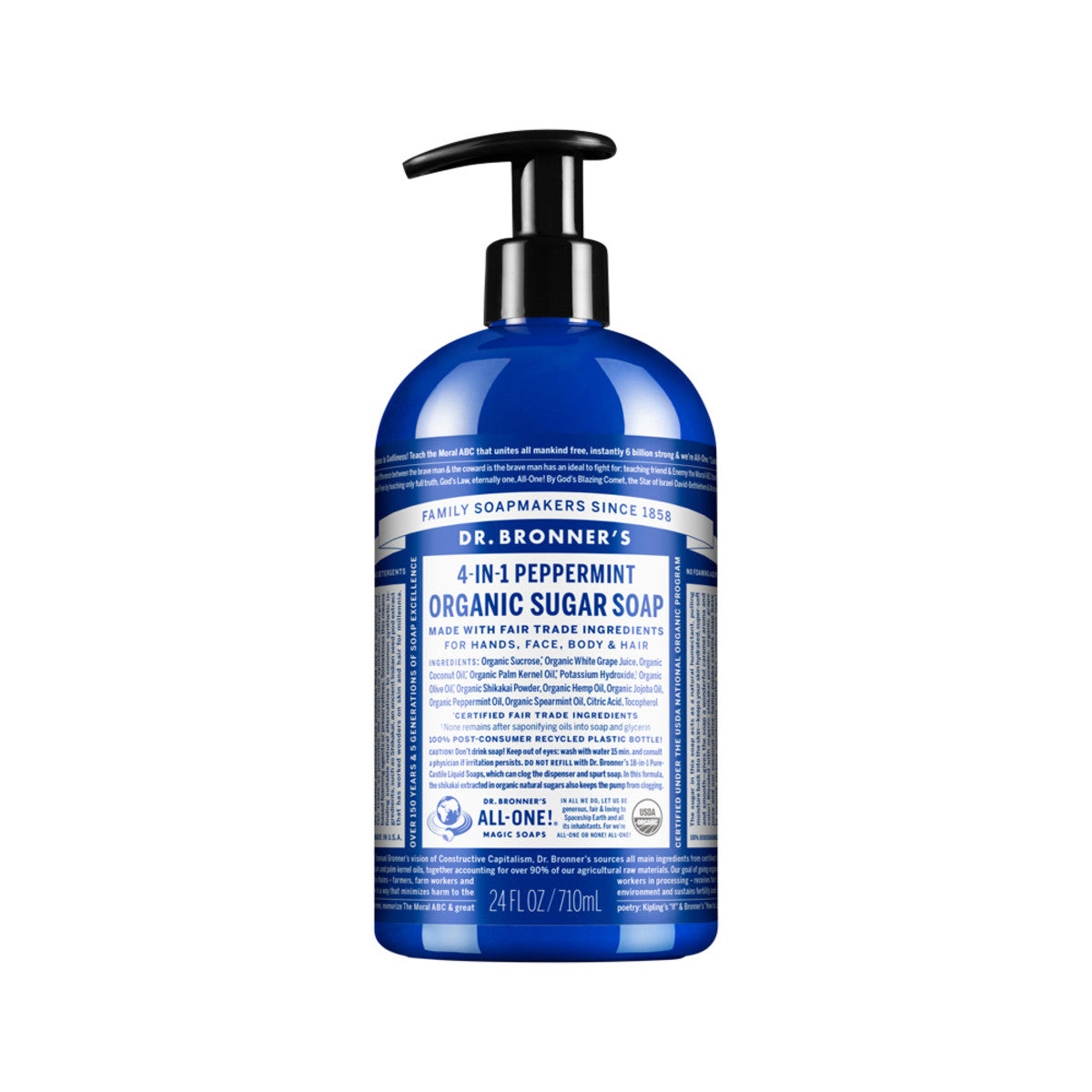 Dr. Bronner's - Organic Sugar Soap 4-in-1 Peppermint