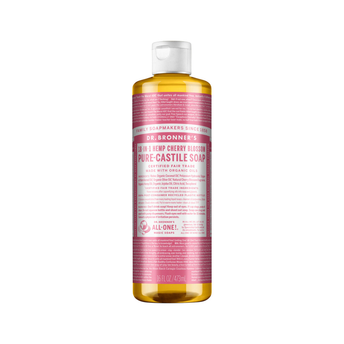 Dr. Bronner's - Pure-Castile Soap Liquid (Hemp 18-in-1) Cherry Blossom
