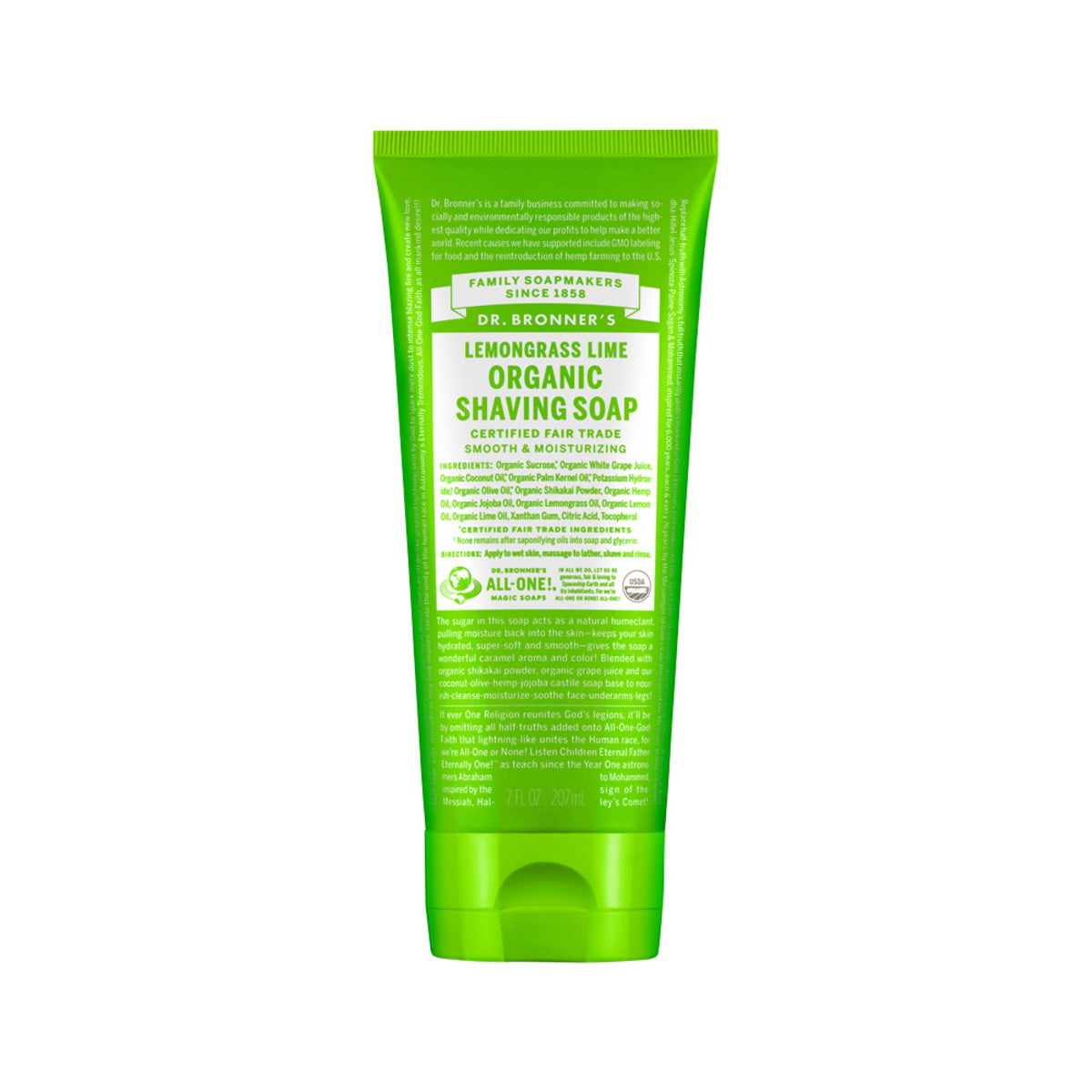 Dr. Bronner's - Organic Shaving Soap Lemongrass Lime