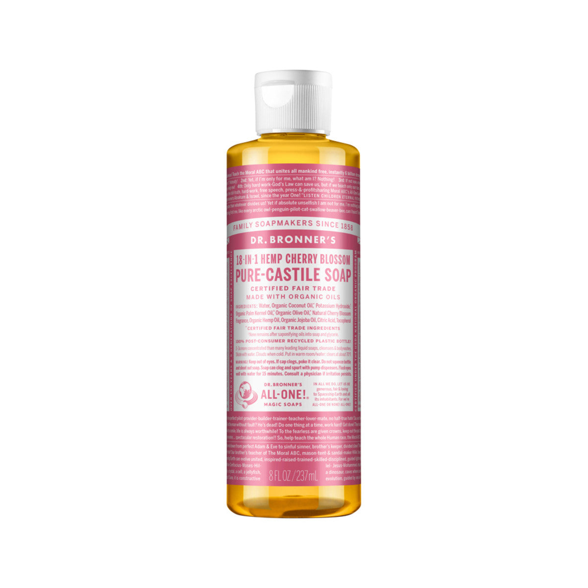 Dr. Bronner's - Pure-Castile Soap Liquid (Hemp 18-in-1) Cherry Blossom