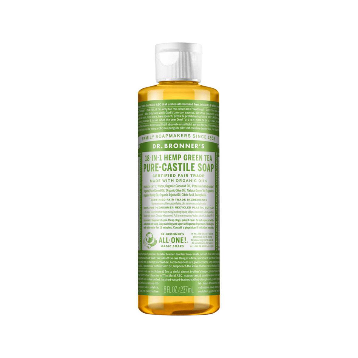 Dr. Bronner's - Pure-Castile Soap Liquid (Hemp 18-in-1) Green Tea