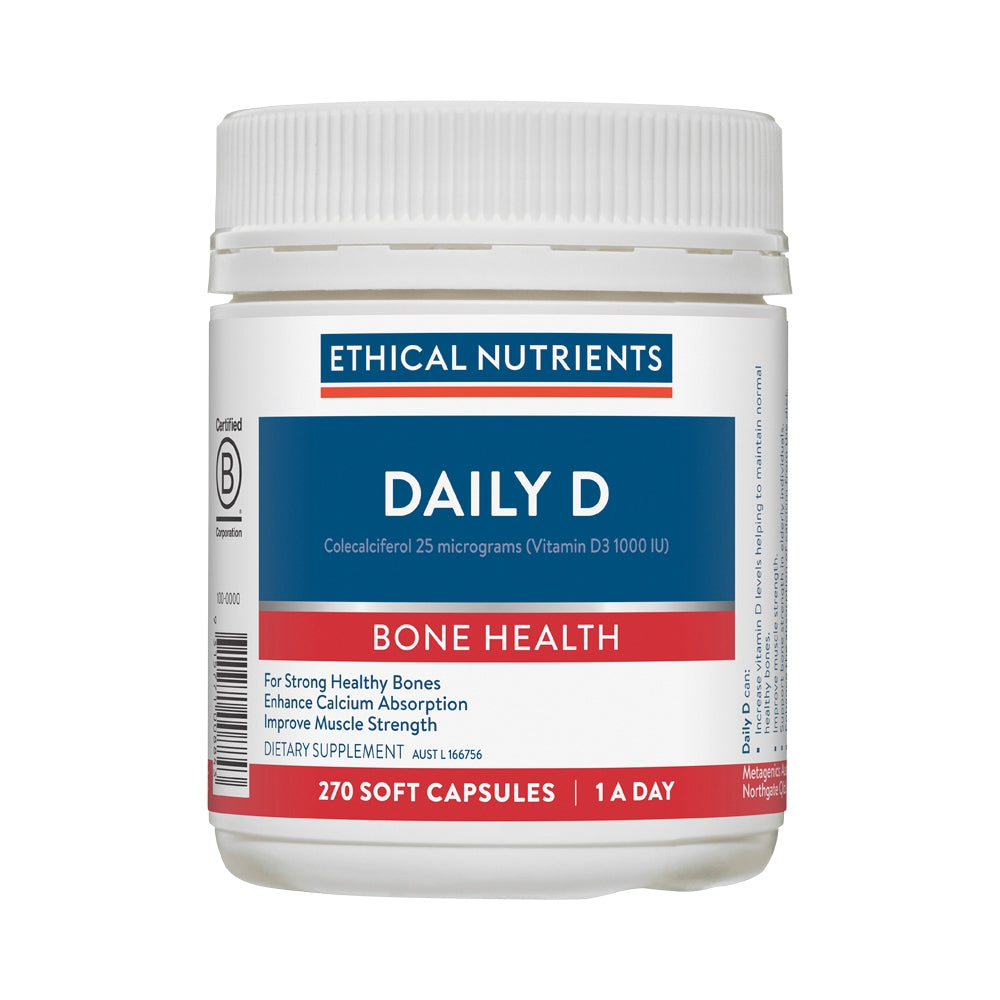 Ethical Nutrients Daily D | Vitamin D3 Capsules