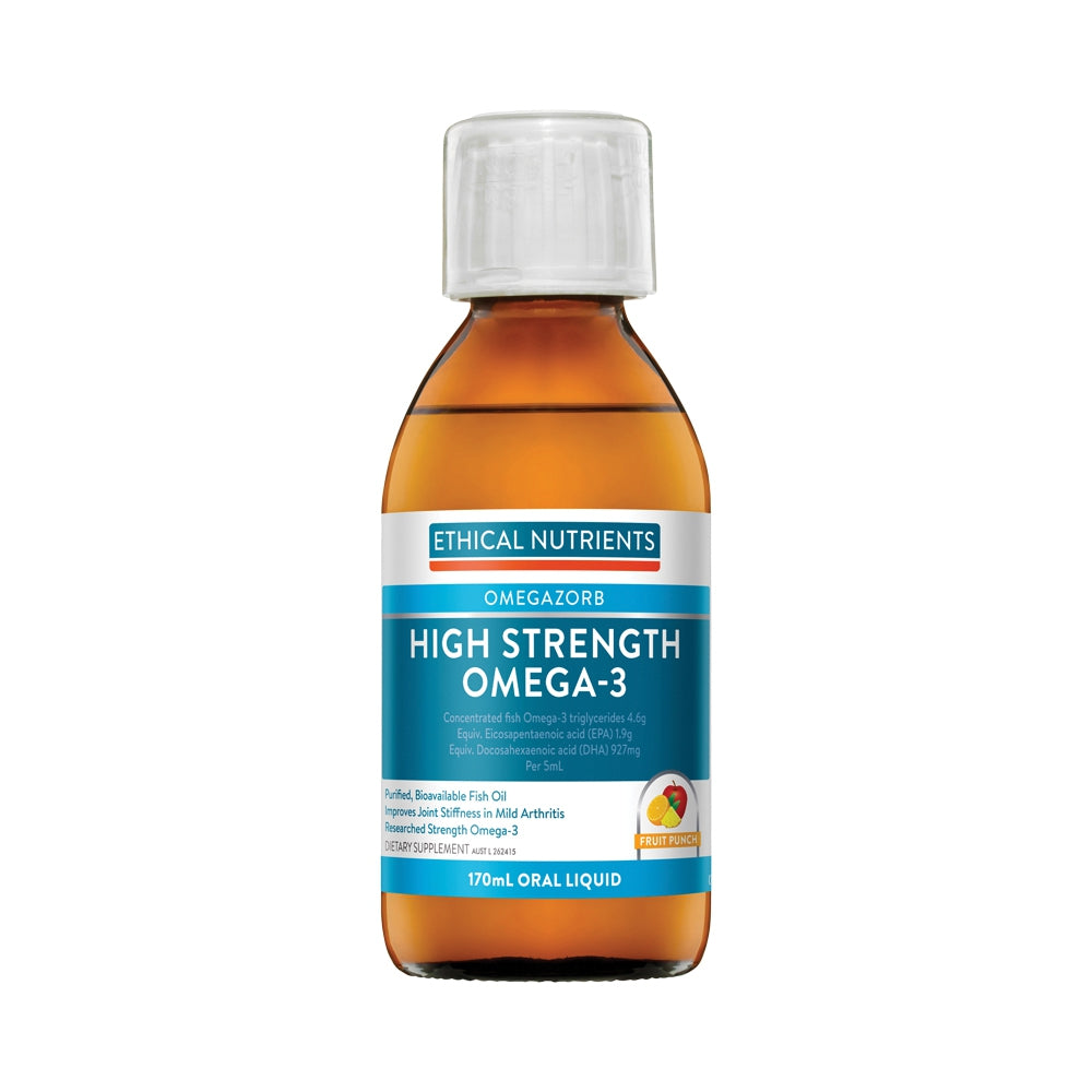 Ethical Nutrients Hi-Strength Omega-3 Fruit Punch Oil Liquid