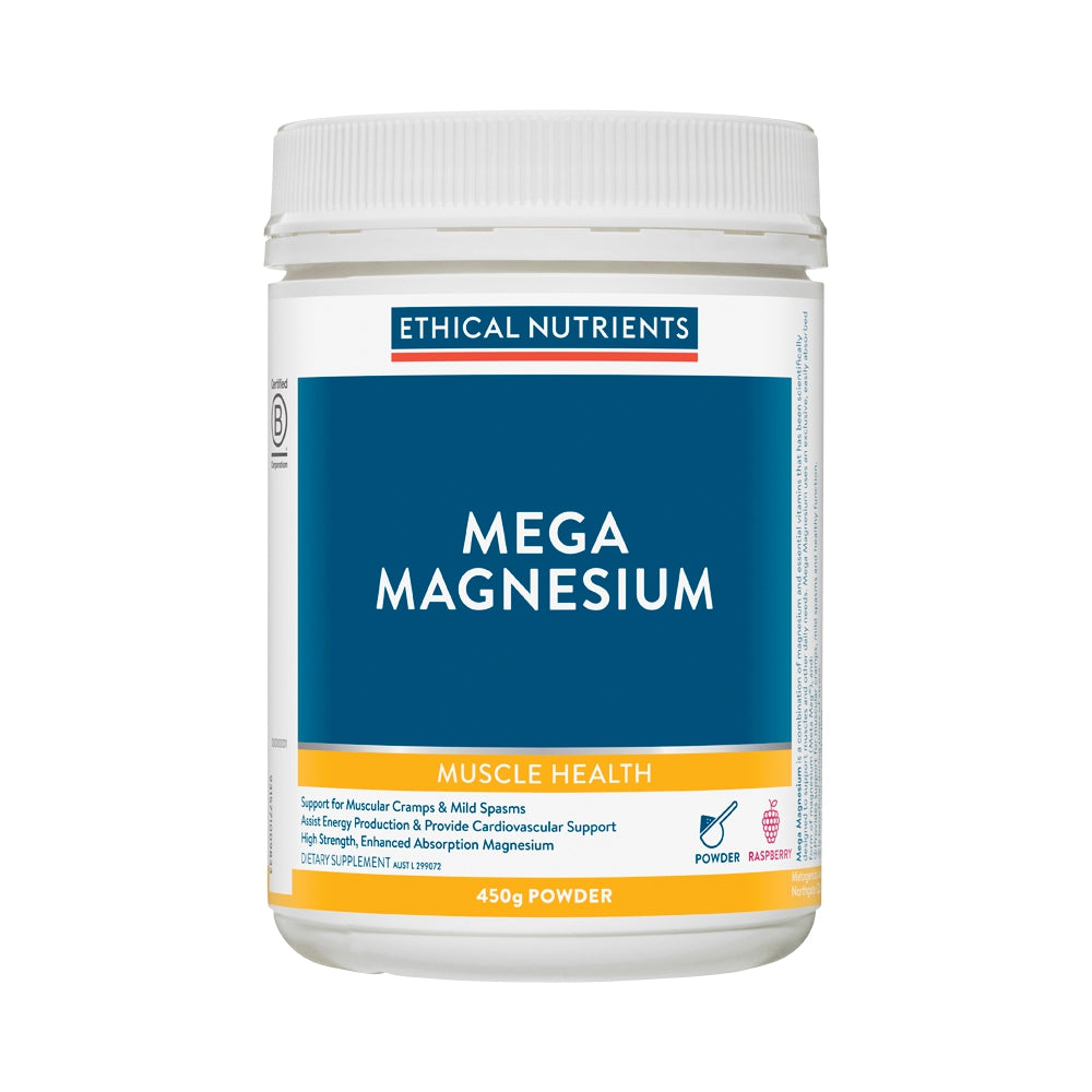 Ethical Nutrients Mega Magnesium Powder Raspberry