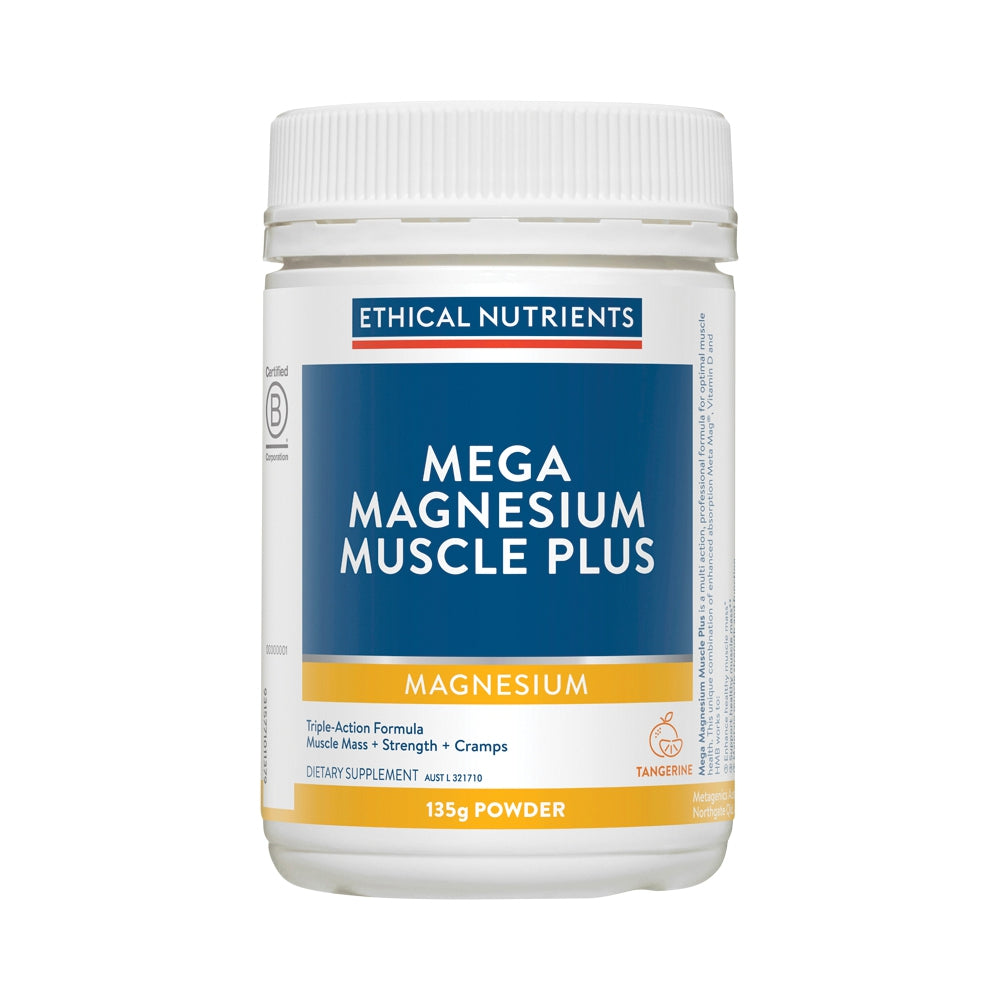 Ethical Nutrients Mega Magnesium Muscle Plus Tangerine
