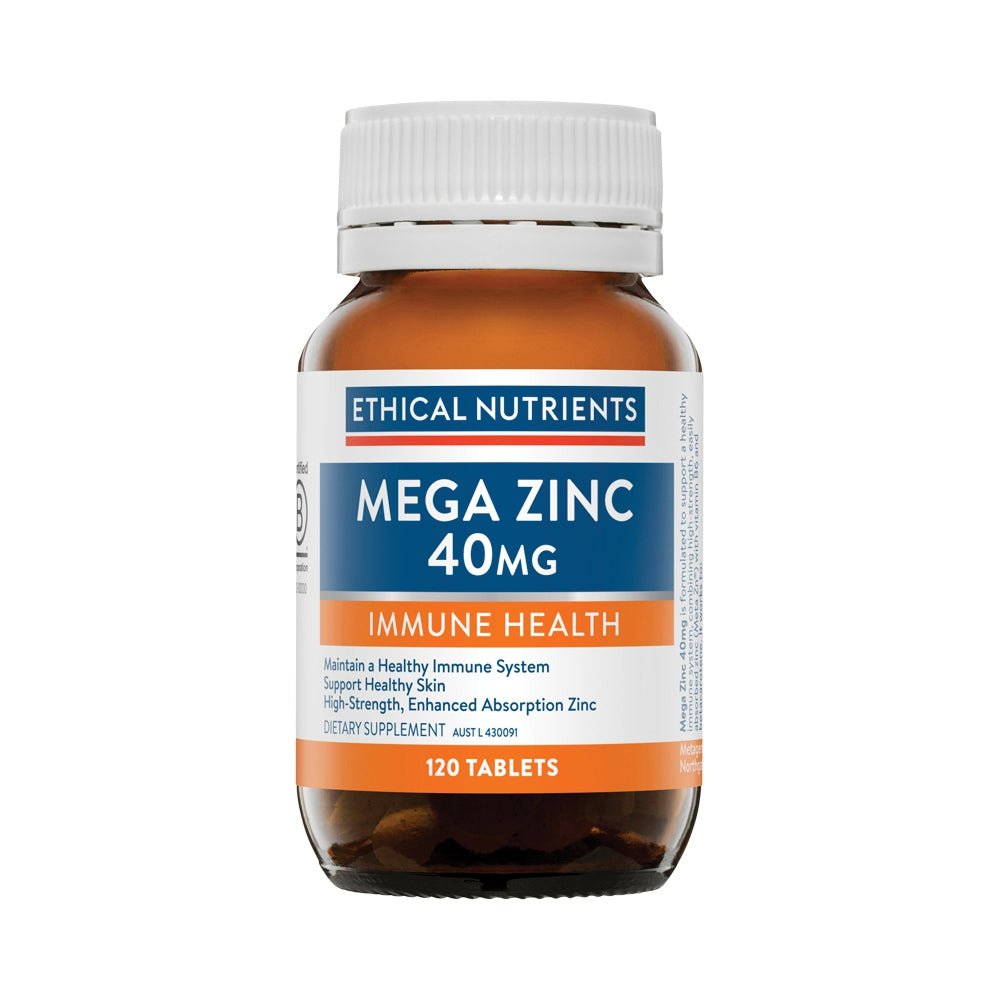 Ethical Nutrients Mega Zinc 40mg