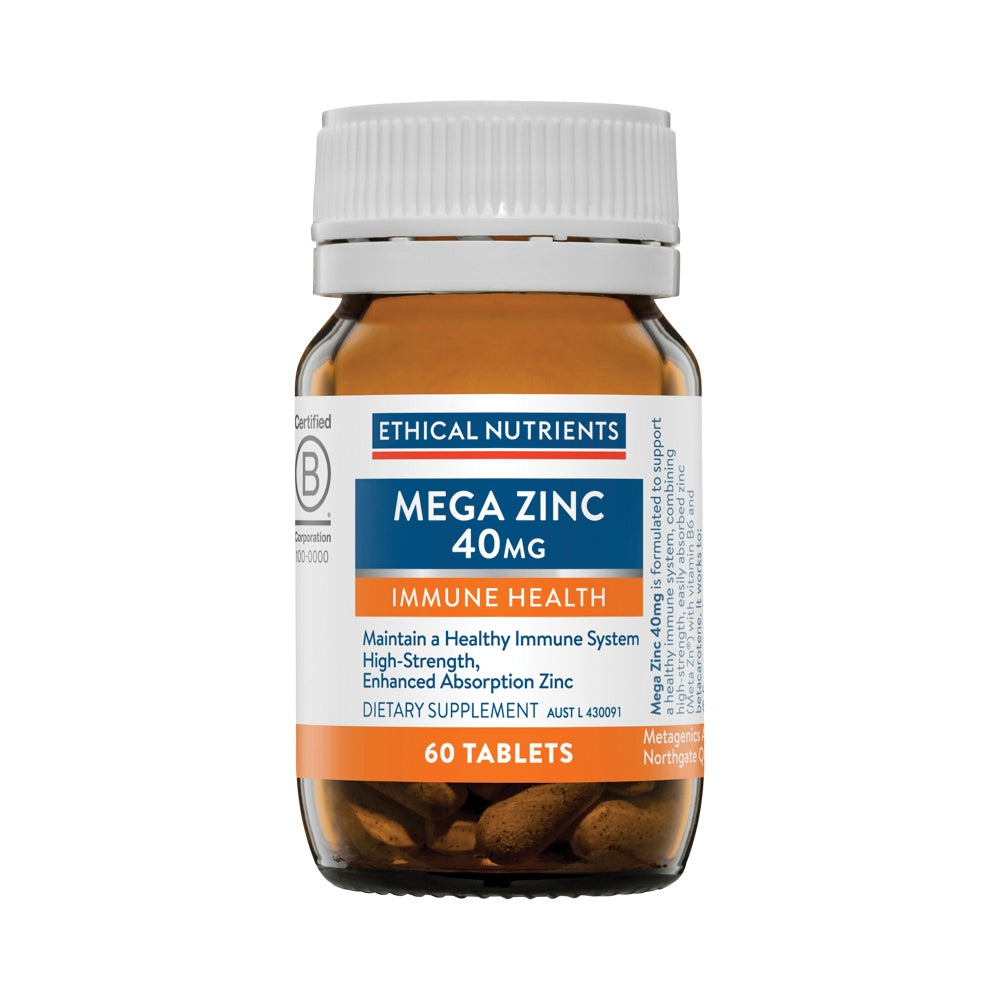 Ethical Nutrients Mega Zinc 40mg