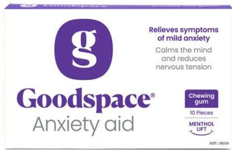 Goodspace Anxiety Aid Chewing Gum 10 pieces