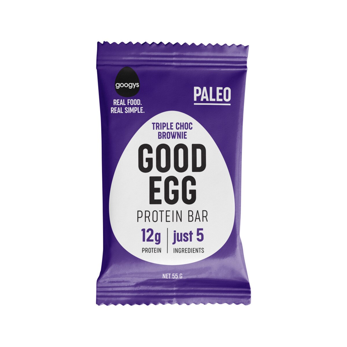 Googys - Good Egg Protein Bar Triple Choc Brownie 55g