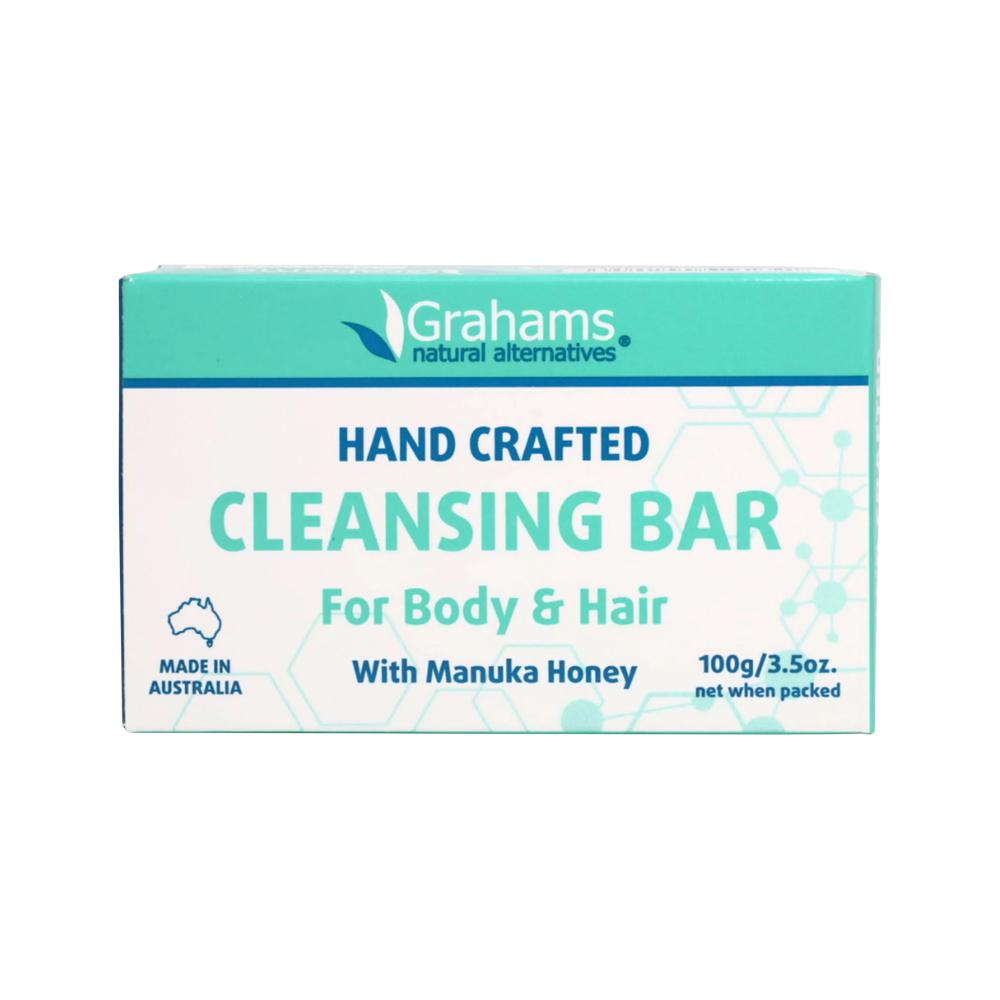 Grahams Natural - Cleansing Bar For Body & Hair with Manuka Honey