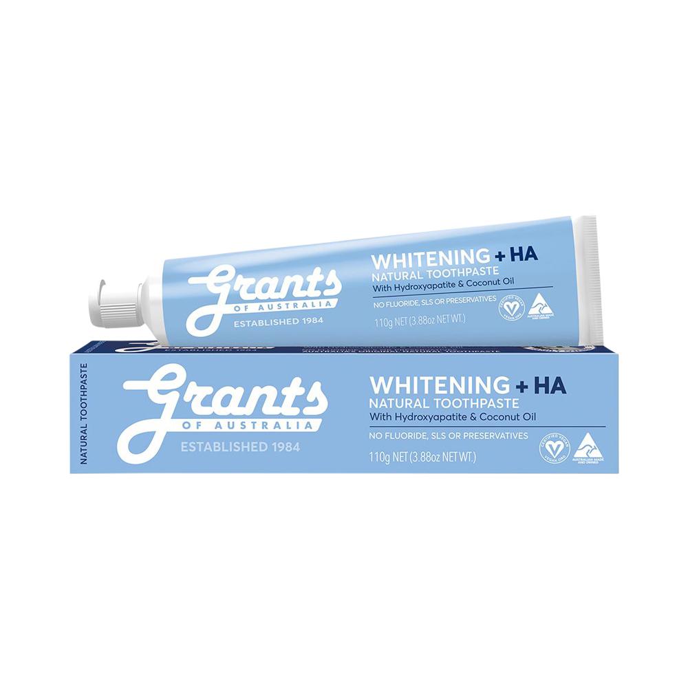 Grants of Australia - Natural Toothpaste Whitening + HA Hydroxyapatite & Coconut Oil