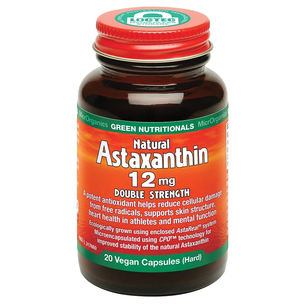 Green Nutritionals - Natural Astaxanthin 12mg
