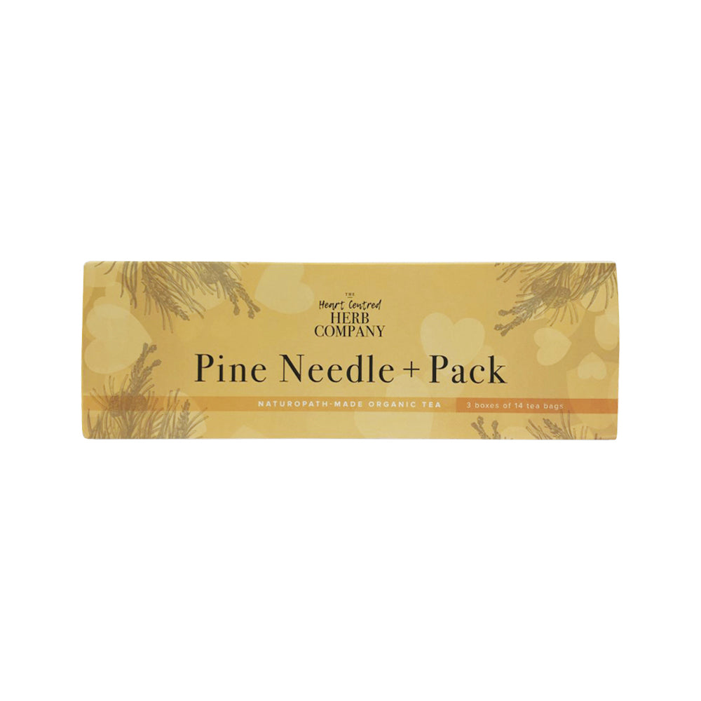 The Heart Centred Herb Company Pine Needle + Pack x 14 Tea Bags x 3 Pack (contains: Pine Needle+ Pure Immune + Instinct & Antioxidant + Alliance)