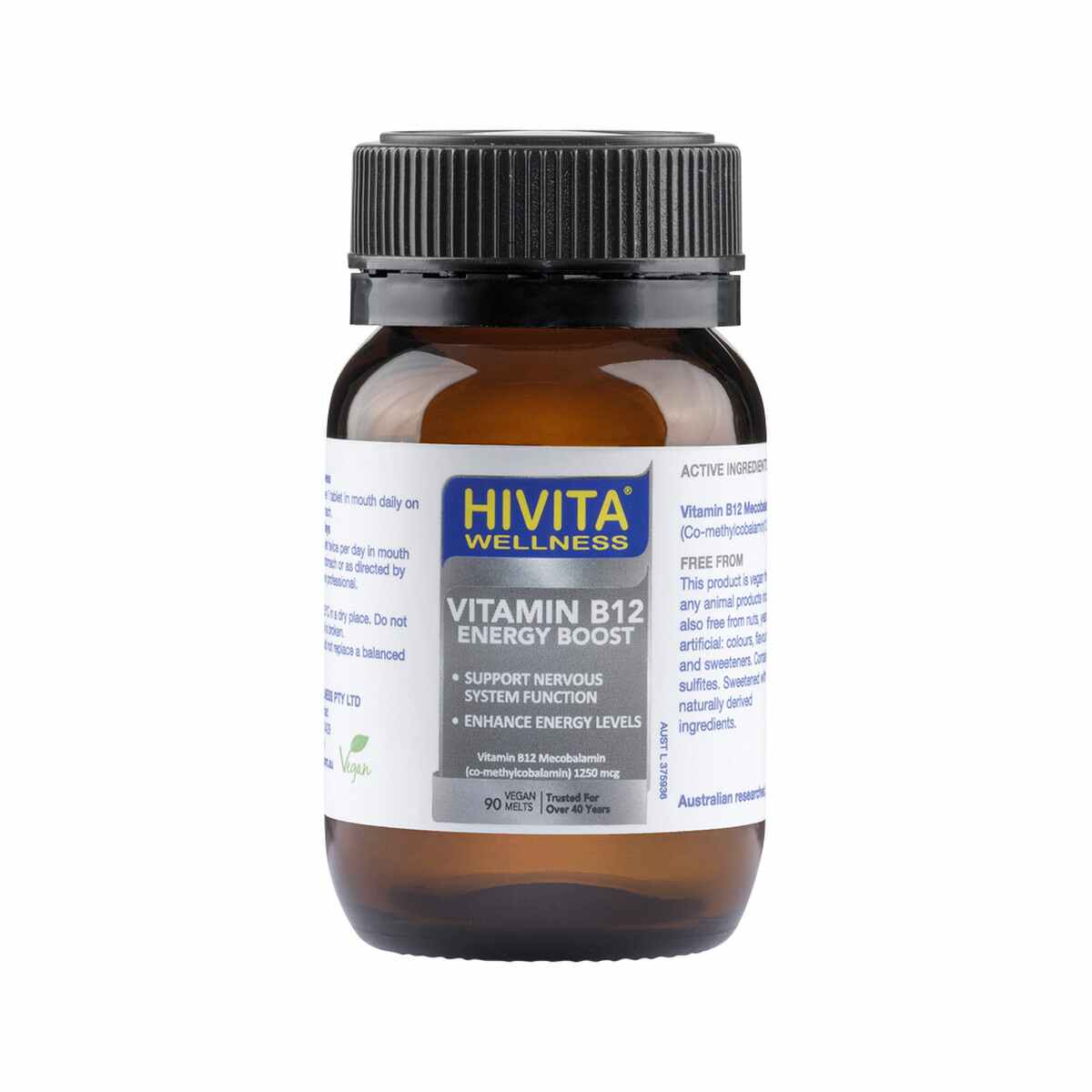 HiVita - Wellness Vitamin B12 (Energy Boost) Vegan Melts