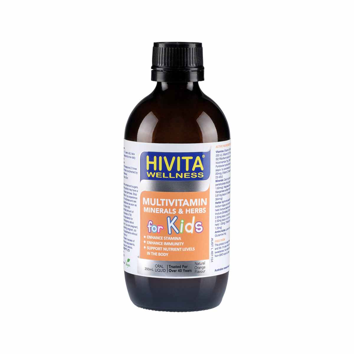 HiVita - Wellness Multivitamin Minerals & Herbs For Kids Oral Liquid