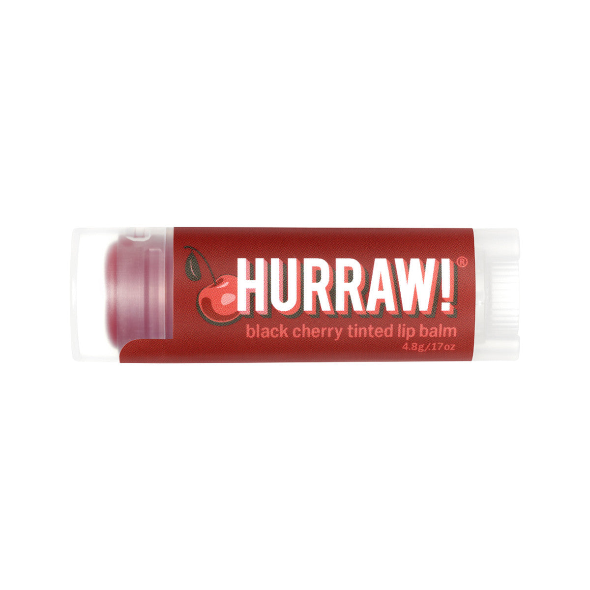 HURRAW! ORG LIP BALM TINTED BLACK CHERRY 4.8G