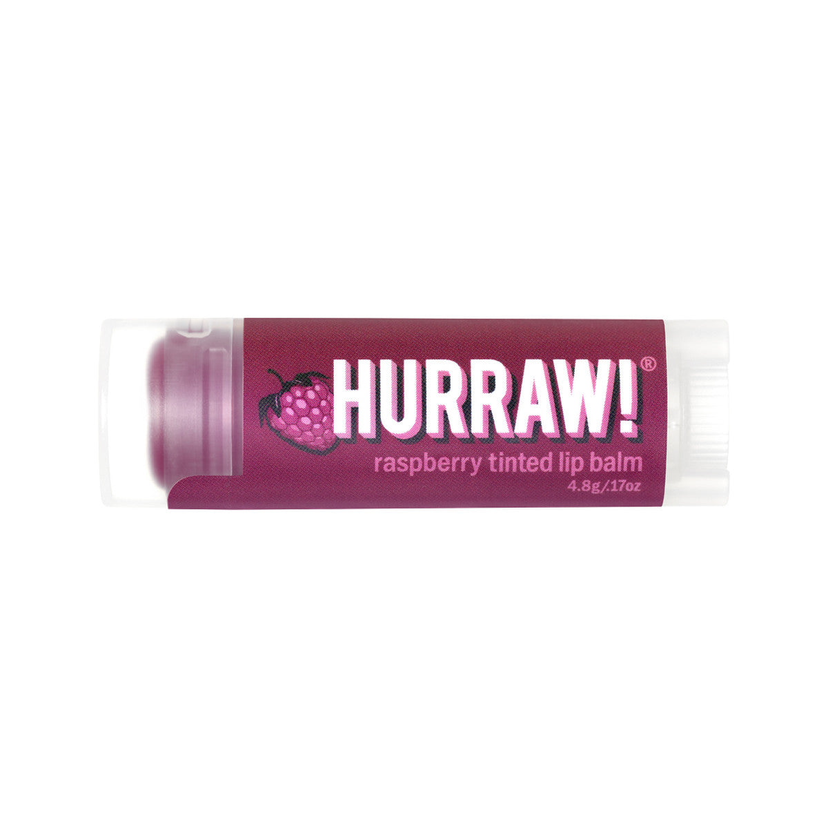 HURRAW! ORG LIP BALM TINTED RASPBERRY 4.8G