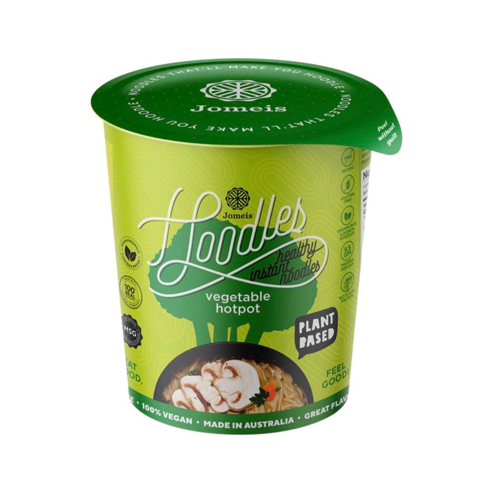Jomeis Fine Foods Hoodles Healthy Instant Noodles Vegetable Hotpot Cup