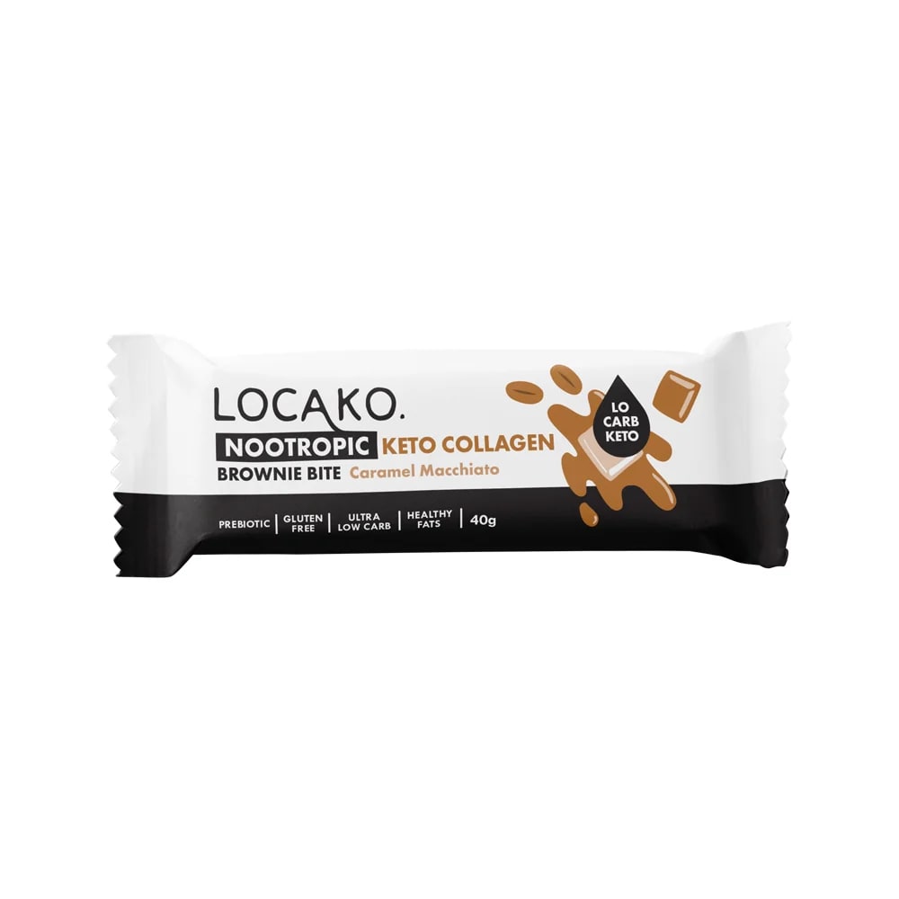 Locako - Keto Collagen Brownie Bite (Nootropic) Caramel Macchiato 40g