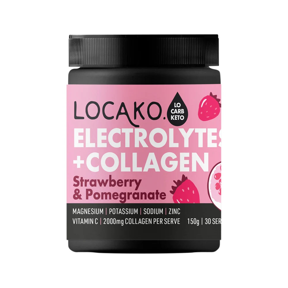 Locako - Electrolytes + Collagen Strawberry & Pomegranate